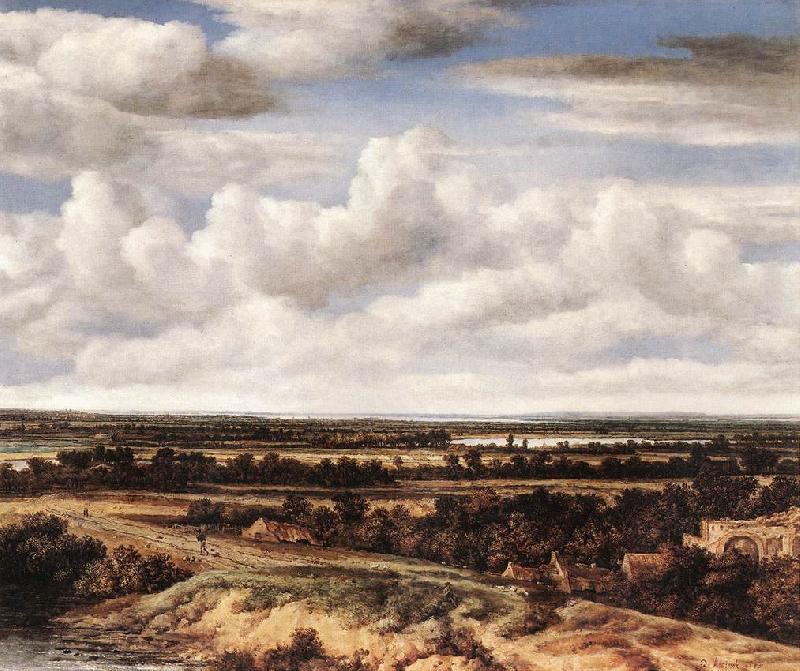 KONINCK, Philips Panorama View of Dunes and a River g Norge oil painting art
